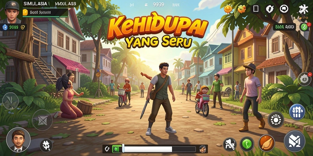 Screenshot utama 9939 menampilkan karakter dalam gameplay simulasi yang dinamis.