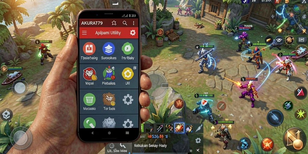 Tampilan antarmuka aplikasi AKURAT79 yang user-friendly.