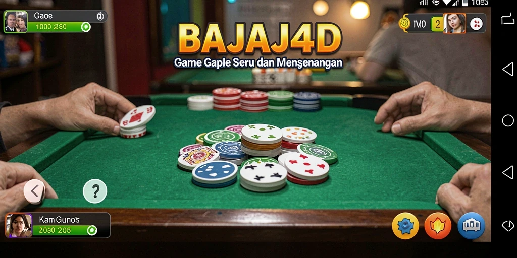Gameplay BAJAJ4D yang seru dengan tampilan kartu Gaple.