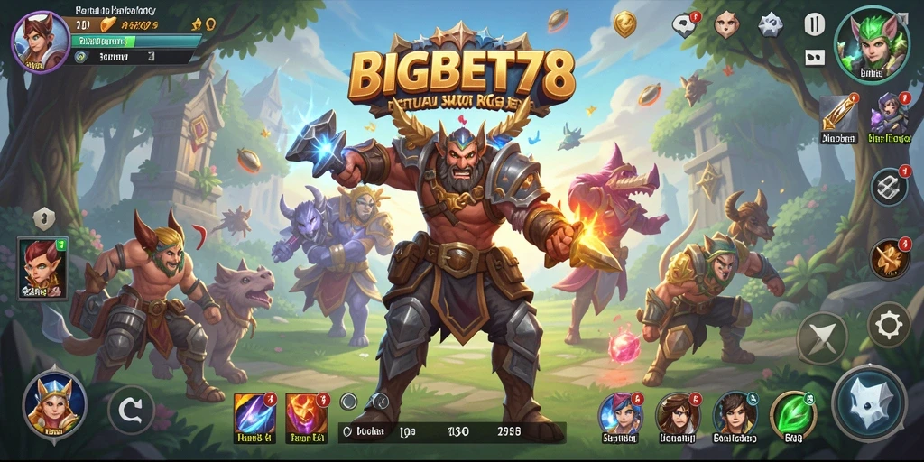 Tampilan gameplay RPG yang mendebarkan dalam BIGBET78.