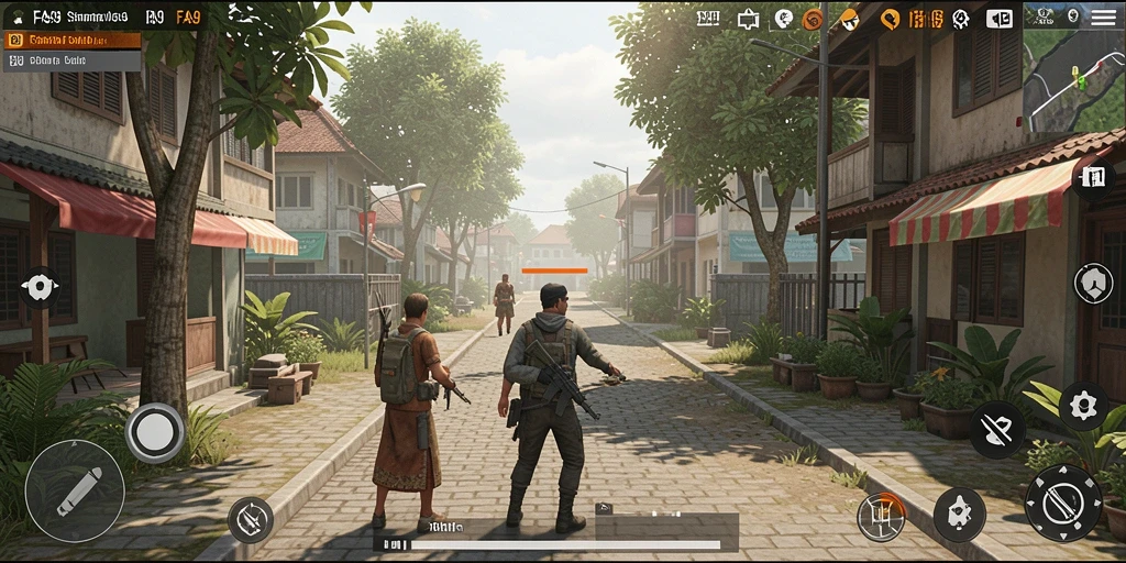 Tampilan gameplay FA99 yang menarik dalam simulasi kehidupan nyata.