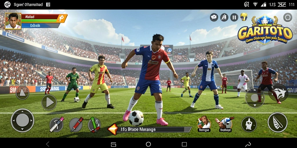 Tampilan gameplay GARITOTO yang mendebarkan dalam aksi olahraga.