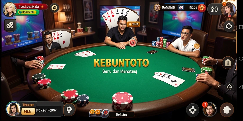 Tampilan menarik dalam permainan poker KEBUNTOTO.