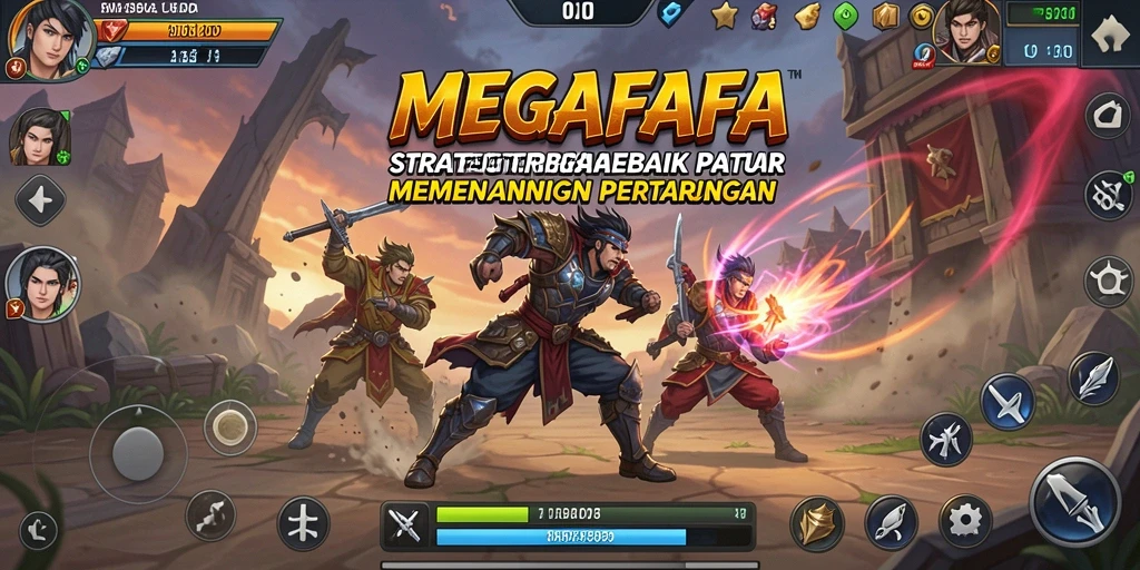 Tampilan gameplay MEGAFAFA yang menegangkan dan strategis.