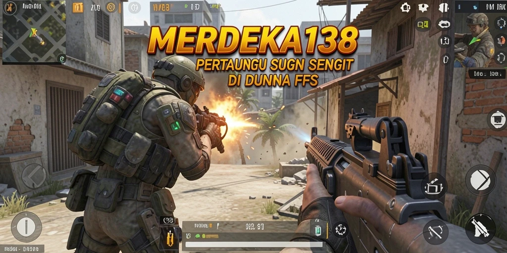 Tangkapan layar gameplay intens dari MERDEKA138.