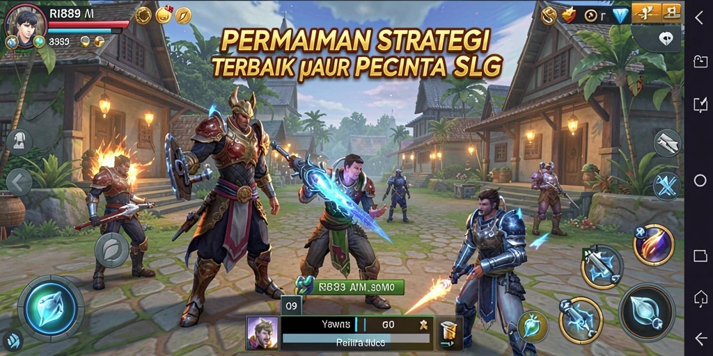 Tampilan gameplay SLG yang menarik dalam RI889.