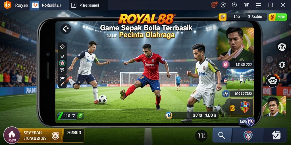 Gameplay mendebarkan di ROYAL88 yang penuh aksi sepak bola.