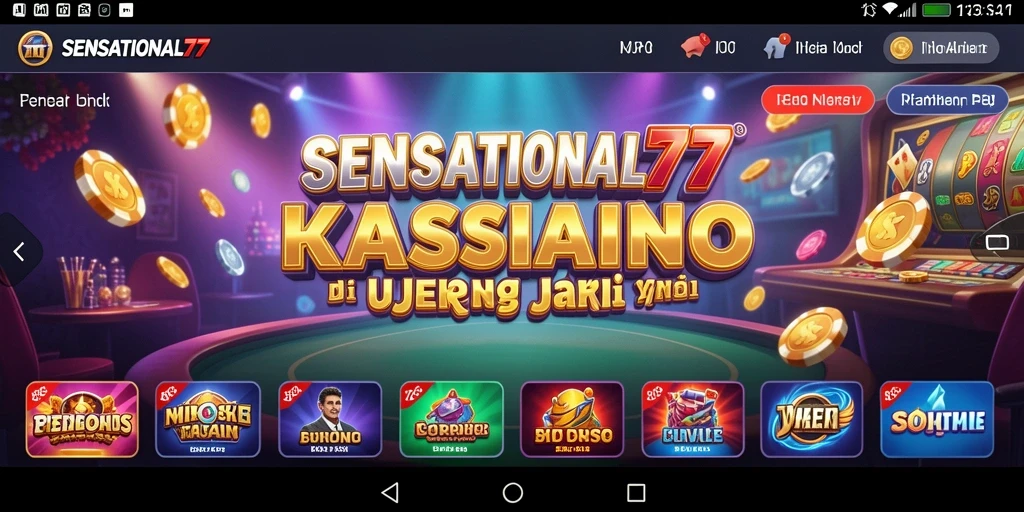 Tampilan gameplay yang seru dari SENSATIONAL77 dengan berbagai pilihan permainan Kasino.