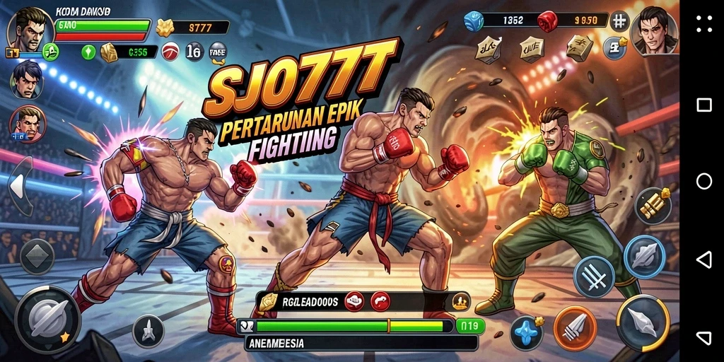 Gameplay seru dalam SJO777 dengan pertarungan dramatis.