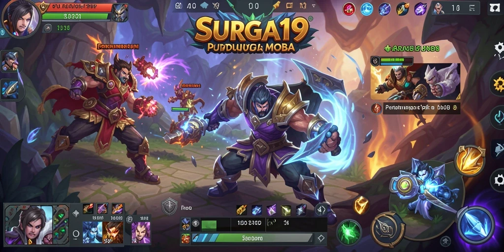 Tampilan gameplay epik dalam SURGA19 yang memukau.