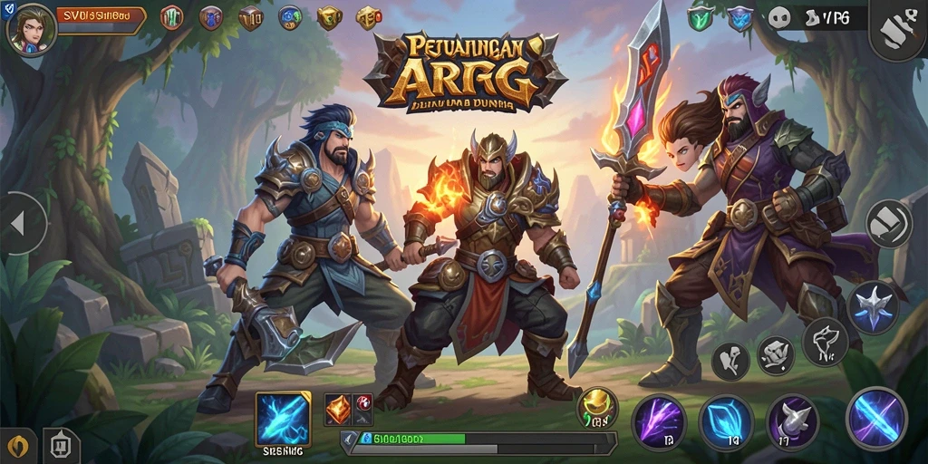 Screenshot gameplay SVIP6 menampilkan aksi seru dalam pertarungan ARPG.