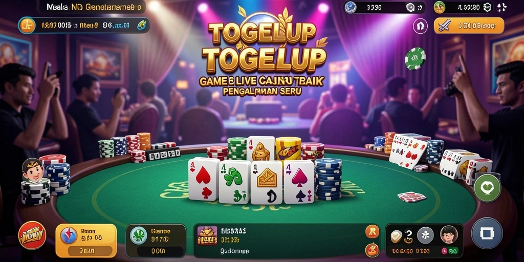 Tampilan menarik dari permainan Live Casino TOGELUP dengan dealer profesional.